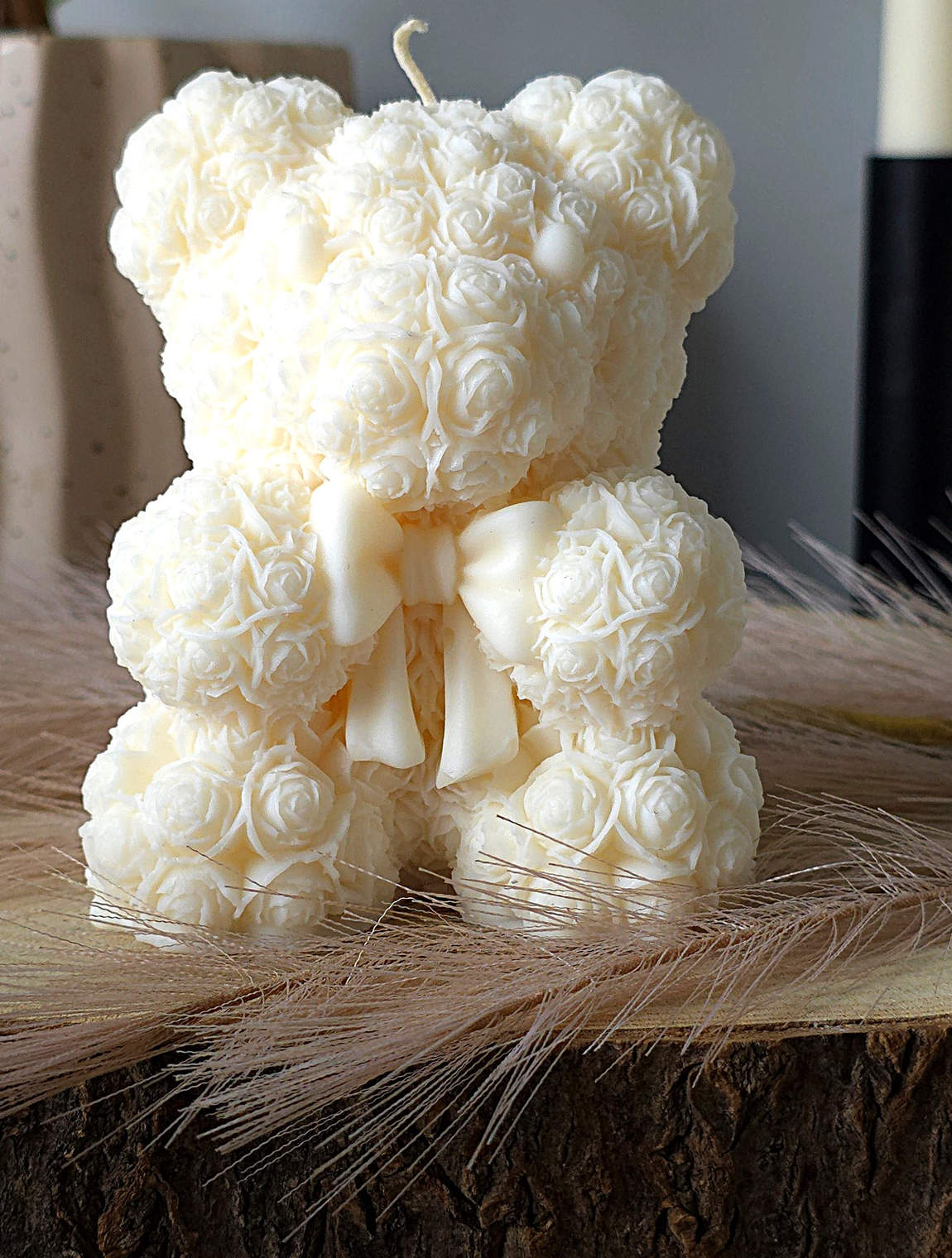 Rose Bear Kaars