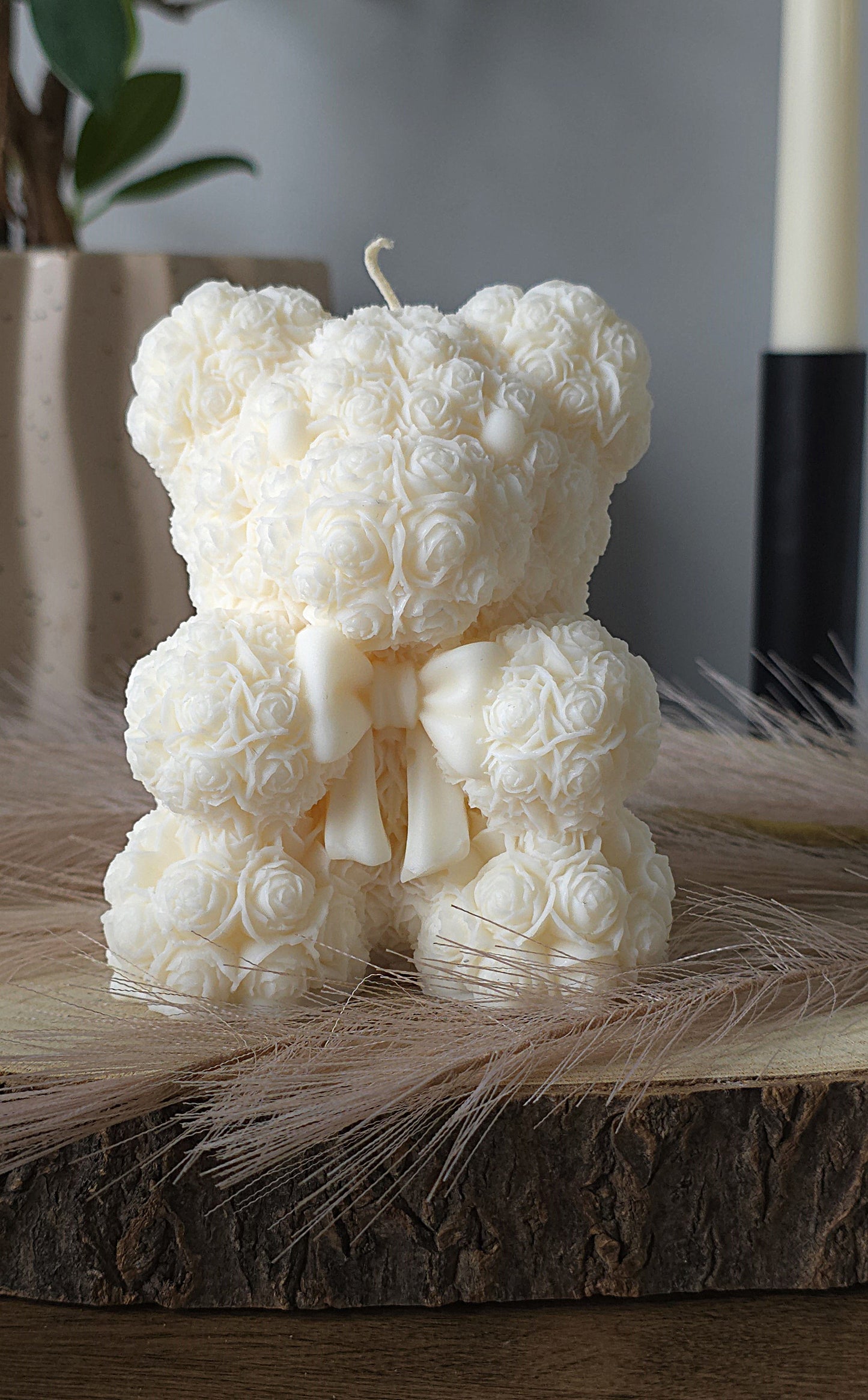 Rose Bear Kaars