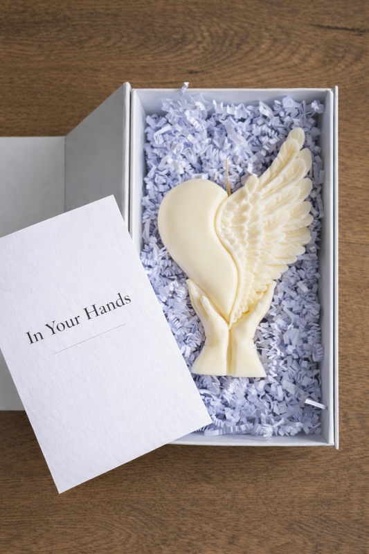 In Your Hands – Symbolische Handgemaakte Sojakaars als Betekenisvol Cadeau