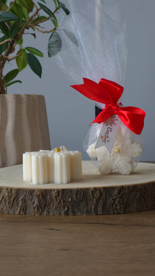 Christmas Snowflake Kaars