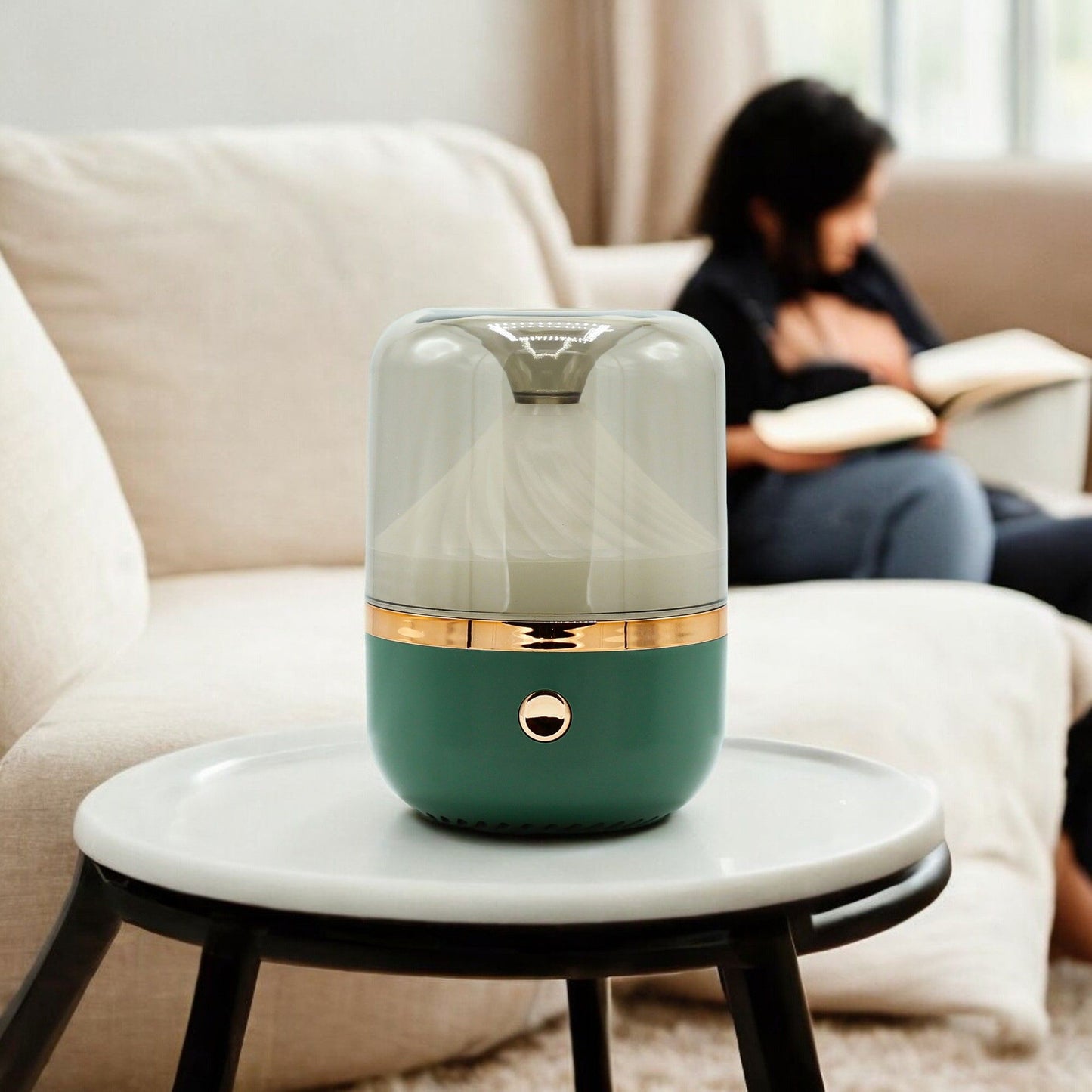 Urban Aroma Diffuser Groen & Brons – USB – Kleurverandering