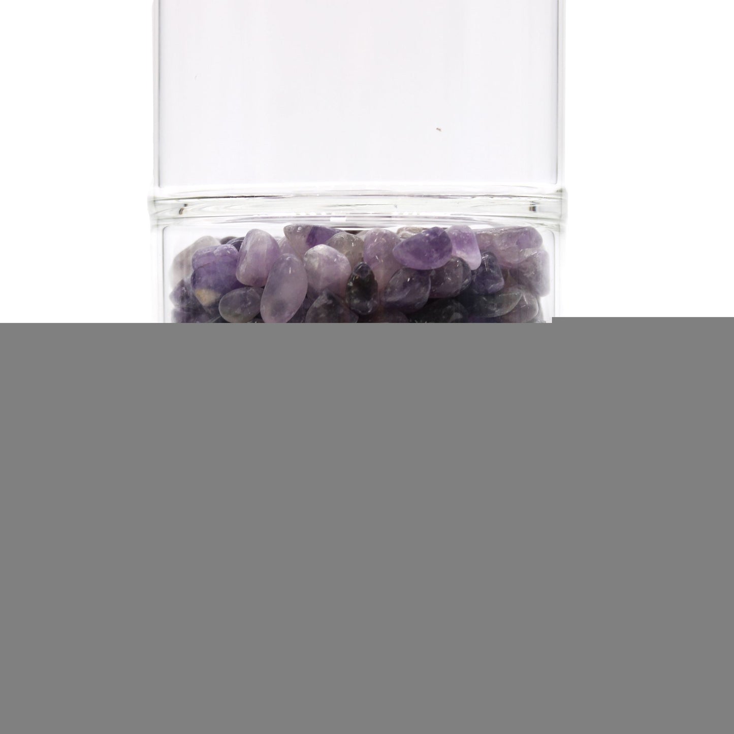 Kristallen glazen thee-infuserfles - Roségoud - Amethist