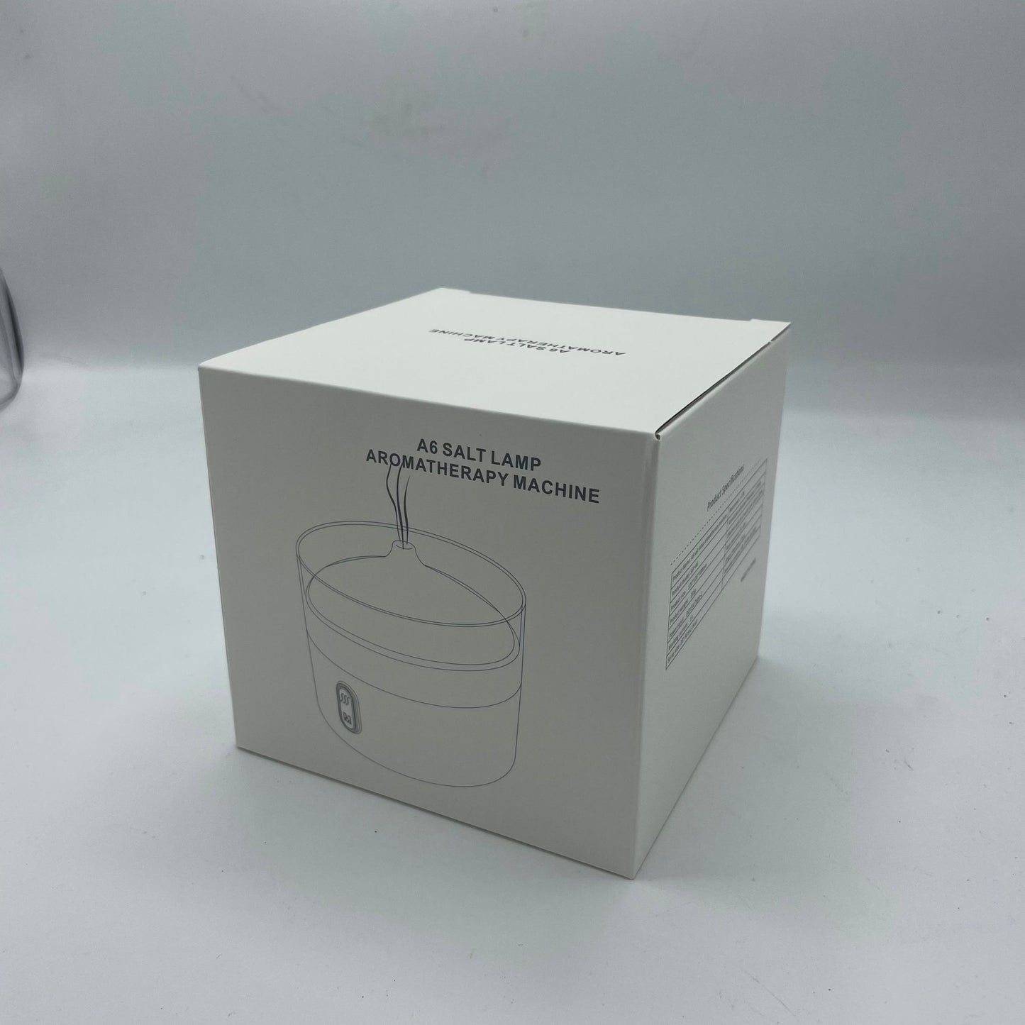 Himalaya Zout Aroma Diffuser – Nachtlamp – USB-C – Vlam Effect (Zout Inclusief)