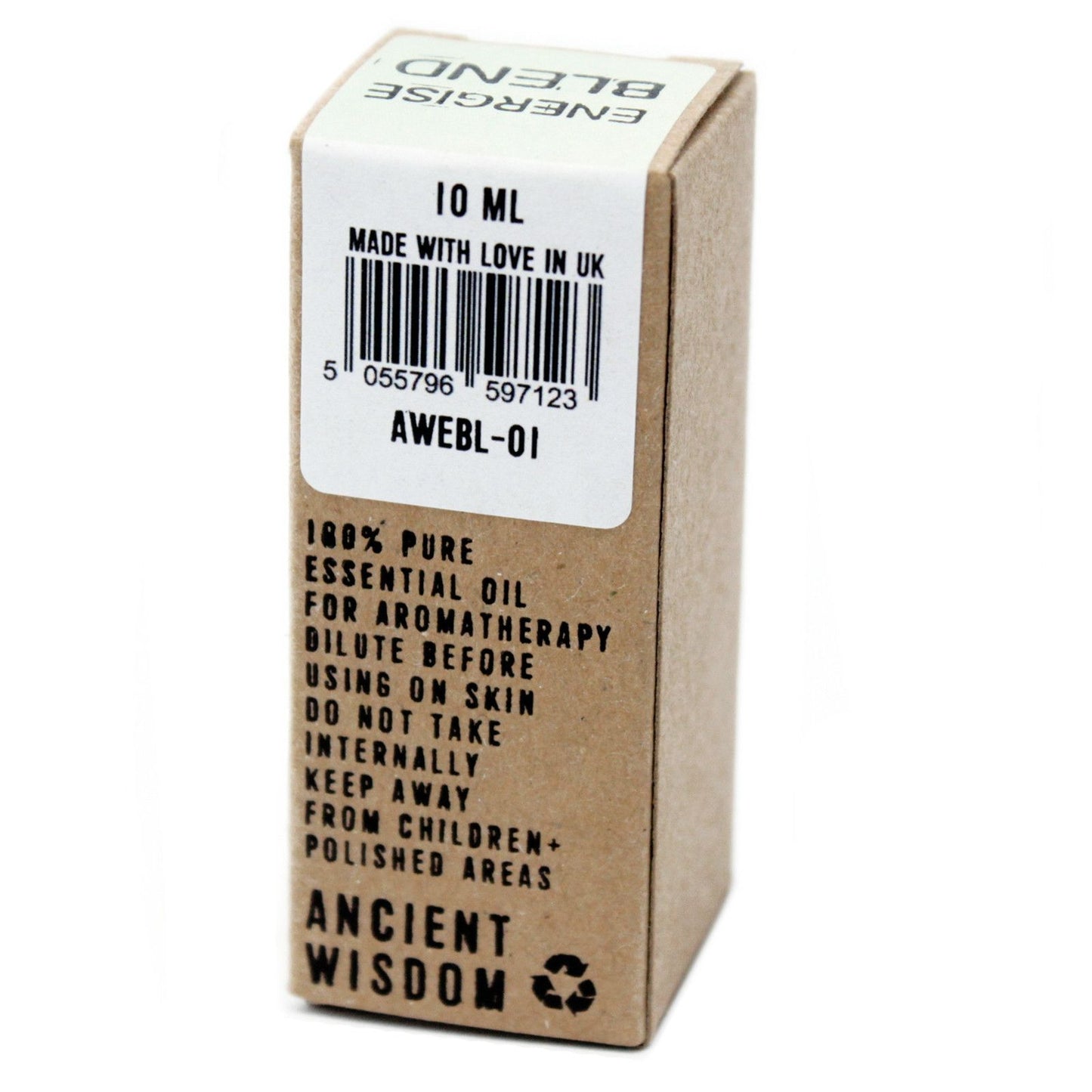Energise Etherische Oliemix - verpakt - 10 ml